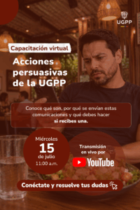 Capacitación Acciones persuasivas - Miércoles 15 de julio 11:00 a.m. por YouTube