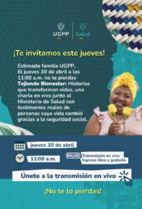 Evento Tejiendo Bienestar Semana de la Salud y Seguridad Social 
